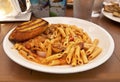 Plate of penne pasta Royalty Free Stock Photo