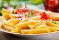 Plate of penne pasta Royalty Free Stock Photo