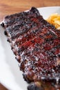 plate of pork ribs Royalty Free Stock Photo