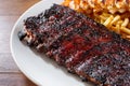 plate of pork ribs Royalty Free Stock Photo