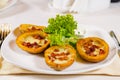 Plate of Potato Skins Appetizer Royalty Free Stock Photo