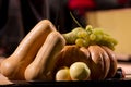 Plate with pumpkins Royalty Free Stock Photo