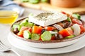 Plate Of Refreshing Greek Salad Royalty Free Stock Photo