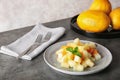 Plate of salad with assorted melons