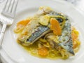 Plate of Sardine Escabeche Royalty Free Stock Photo