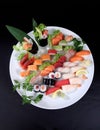 Plate of sashimi Royalty Free Stock Photo