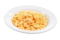 Plate of Scrambled Egg Royalty Free Stock Photo