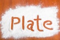 Plate sign, Flour Artwor