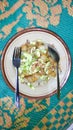 A plate of Siomay menu from Indonesia Royalty Free Stock Photo