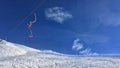 plate of a ski lift