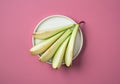 Plate of sliced pear Royalty Free Stock Photo