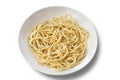 Plate of Spaghetti - Isolated Royalty Free Stock Photo