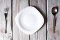 Plate and tablewares. Royalty Free Stock Photo