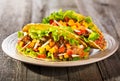 Plate of taco Royalty Free Stock Photo