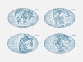 Plate tectonics on the planet Earth. Pangaea. Continental drift. Supercontinent at 250 Ma. Era of the dinosaurs