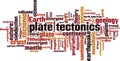 Plate tectonics word cloud