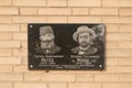 Plate to founders of music school