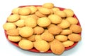 A plate of traditional Arabic cookies for celebration of Islamic holidays of El-Fitr feast, Egyptian Biscuits