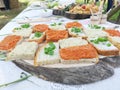 Plate with traditional Transylvanian products.