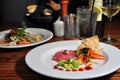 Plate of Tuna Tartare with White Wine