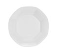 Plate on white background. Top view