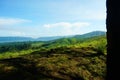 Plateau with a few trees Royalty Free Stock Photo