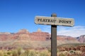 Plateau Point sign Royalty Free Stock Photo