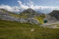 Plateau with a small mountain lake in Rofan Alps, The Brandenberg Alps, Austria, Europe