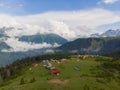 Kackar mountains and plateaus, aerial view