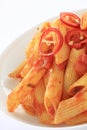 Plated pasta meal Royalty Free Stock Photo