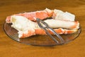 Plateful of Alaskan King Crab Legs Royalty Free Stock Photo