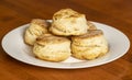 Plateful of Freshly Baked Buttermilk Biscuits Royalty Free Stock Photo