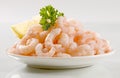 Plateful of shrimps Royalty Free Stock Photo