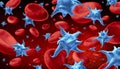 Platelet In The Blood Royalty Free Stock Photo