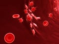 Platelets on a wound Royalty Free Stock Photo