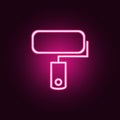 platen for painting icon. Elements of web in neon style icons. Simple icon for websites, web design, mobile app, info graphics Royalty Free Stock Photo