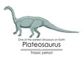 Plateosaurus, one of the earliest dinosaurs on Earth