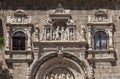 Plateresque facade of Santa Cruz museum in Toledo Royalty Free Stock Photo