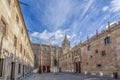 Plateresque facade of the University of Salamanca Royalty Free Stock Photo