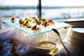 Plates with assorted snacks on an event party Royalty Free Stock Photo