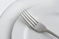 Plates and Fork Royalty Free Stock Photo