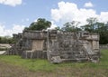 Platform of the Eagles and Jaquars, Chichen Itza Royalty Free Stock Photo