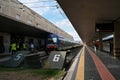 On the platform of Florence station Royalty Free Stock Photo