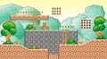 Platform game tileset 17 Royalty Free Stock Photo