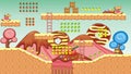 Platform game tileset 7 Royalty Free Stock Photo