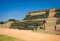 Platform of Mahanavami Dibba in Hampi, India