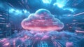 platform new cloud based cinematic style Royalty Free Stock Photo