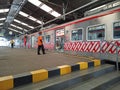 Platform number 5 in Tugu train station, special region of Yogyakarta.