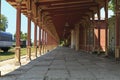 Platform of old vintage railway station in Haapsalu, Estonia Royalty Free Stock Photo