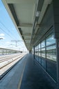 Platform of railway station